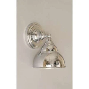 Toltec Lighting Wall Sconce, Chrome, 7' Double Bubble Metal Shade - 40-CH-427 - Picture 1 of 1
