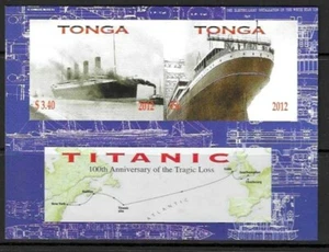 TONGA SGMS1644 2012 SINKING OF THE TITANIC MNH - Picture 1 of 1