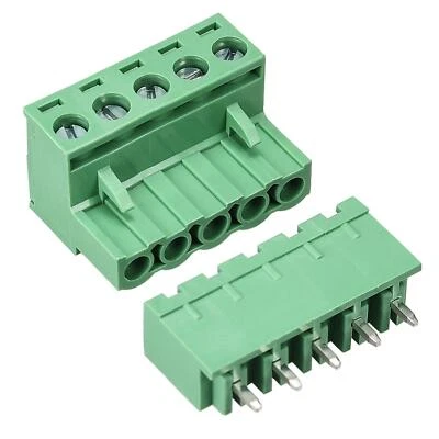 5-Pin 5.08mm Pitch Male Female PCB Screw Terminal Block 10 Sets - Image 1 of 4