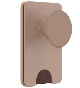 PopSockets Magnetic Phone Wallet with Grip and Adapter Ring Magsafe - Latte OPEN - Picture 1 of 2