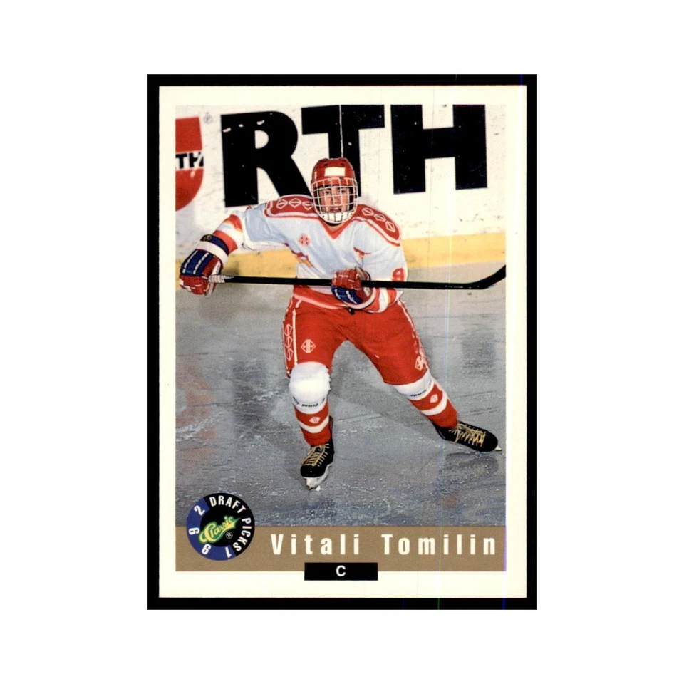 1992 Classic Draft Picks Vitali Tomilin Hockey Cards #53 - Image 1 of 3