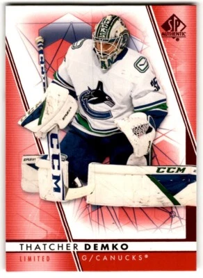 Thatcher Demko 2022-23 SP Authentic Limited Red #73 Vancouver Canucks - Image 1 of 2