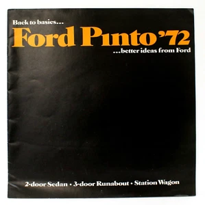 1972 Ford pinto brochure 5325 Rev 1/72 "Back to Basics- Better Ideas" - Picture 1 of 3