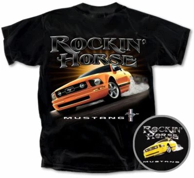 Camiseta Mustang "Rockin Horse" - Divertida Artículo GT Mustang 2005+ - ENVÍO GRATUITO A EE. UU.😎 Foto 1 de 2