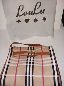 Limited Ed. Loulu "Berry Collection" Double Buckle Purse w/ Shoulder Strap,  New