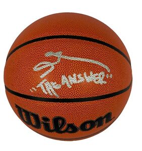 Allen Iverson autographed signed basketball Philadelphia 76ers JSA