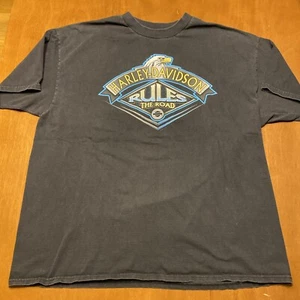 Vintage 90s Harley Davidson Rules The Road XXL Louisville 1997 - Picture 1 of 11