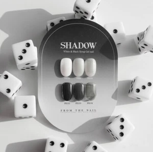 FROM THE NAIL Shadow Set 6 Colors White & Black Syrup Gel Nail Polish K Beauty - Picture 1 of 8
