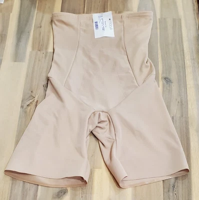 Miraclesuit Women's Beige Firm Control High Waist Long Leg Shaper Large - Image 1 of 4