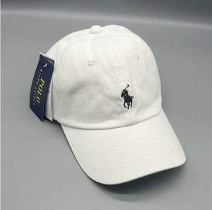 Polo Ralph Lauren Cotton Chino Ball Cap buckled strap Adjustable Curved Brim - Picture 1 of 2