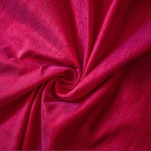 Cerise Pink Silk Dupioni Fabric by the Yard, 1 Yard Pink Silk Fabric - Picture 1 of 9