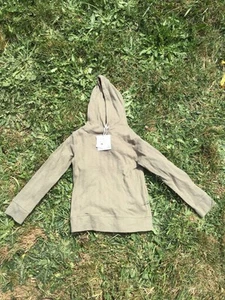 Kate Quinn Kids Pointelle Green Long Sleeve Hooded Tee Organic Cotton 6 years - Picture 1 of 3