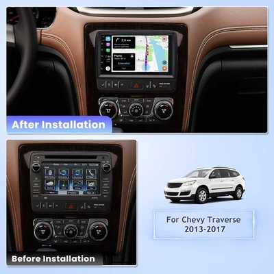 Radio estéreo para automóvil 7" para GMC Acadia Chevrolet Traverse 2013-2017 2+32G navegación GPS Foto 1 de 4