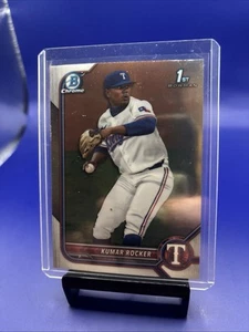 KUMAR ROCKER 2022 Bowman Draft Chrome 1st Prospect Texas Rangers #BDC-164 ⭐️⚾️ - Picture 1 of 1
