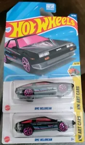 HOT WHEELS DMC DELOREAN Lot OF 2 FRESH CASE PULLS 2025 HOT L@@K! - Picture 1 of 4