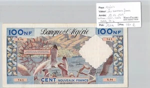 BILLET ALGERIE - 100 NF - 18.12.1959 - PICK121a - K59b - N°2346561 - Picture 1 of 2