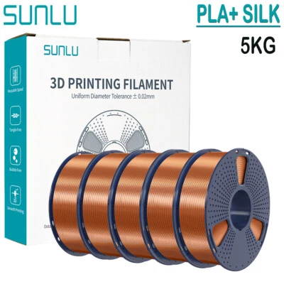 5x 1KG SUNLU PETG PLA Meta PLA+2.0 SILK ABS ASA 3D Printer Filament 1.75mm 5KG - Image 1 of 4