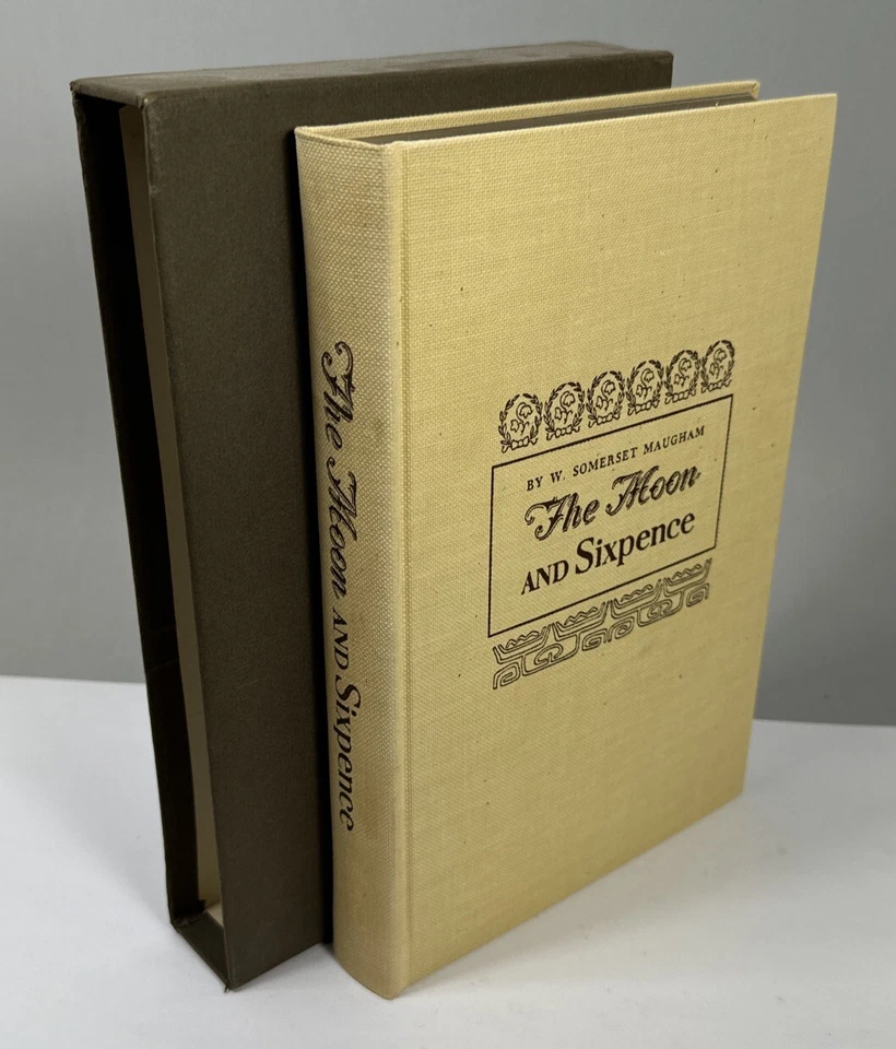 Vintage Cased The Moon and Sixpence by Somerset Maugham, Heritage Press, 1941 - Imagem 1 de 1