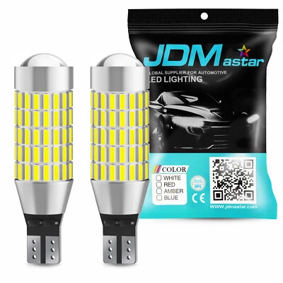 JDM ASTAR Backup 2x 921 T15 T10 194 168 SMD Led Bulb Back Up Reverse Light White - Image 1 of 4