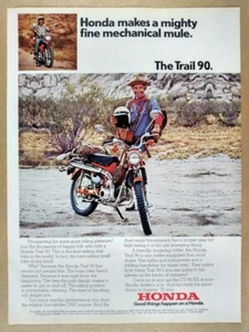 Honda CT-90 K5 1974 Trail Motorcycle anuncio impreso vintage - Imagen 1 de 1