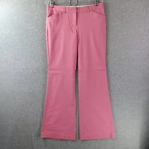 Pantaloni da studio Express Design donna 8 rosa chino piatto davanti stivale taglio editor tasca - Foto 1 di 14