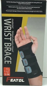 Featol Wrist Brace Large S/M Right Wrist Stabilize Support Carpal Tunnel Unisex - Picture 1 of 3