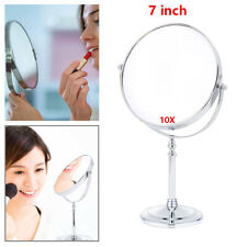 Double Sided Standing Table Mirror Cosmetic Makeup Beauty 10x Magnifying 360° AU