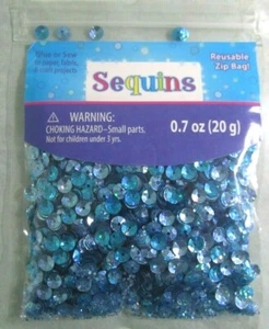 Round Cup Sequins 5 mm,20 g blue - Picture 1 of 4