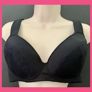 NWOT Women’s 40D ANGELINA Black/lace Lightly Lined Adjustable/Padded Straps BRA - Picture 1 of 5