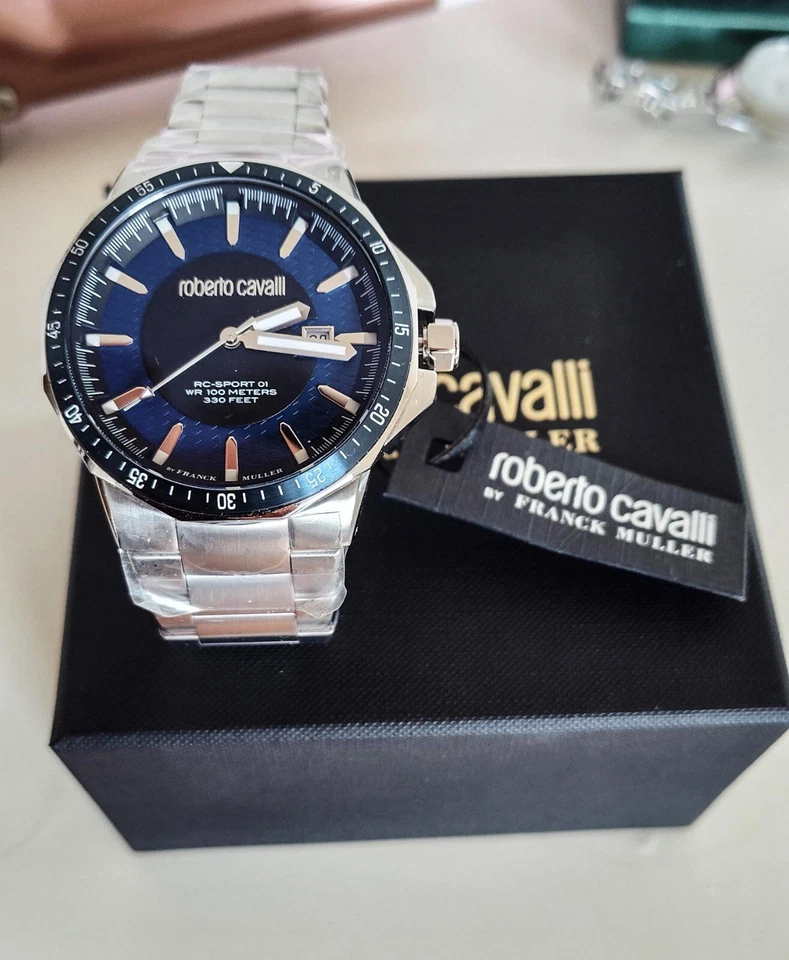 Редкие ШВЕЙЦАРСКИЕ мужские кварцевые роскошные часы Franck Muller для Roberto Cavalli - Изображение 1 из 4