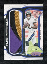 2019 Certified Fabric of the Game Prime /50 Lamar Jackson #FG-LJ