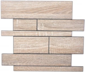 Wandpaneele selbstklebend Holzoptik braun grau Küchenrückwand Fliesenspiegel M . - Bild 1 von 5
