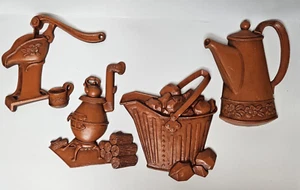 Küster Aluminiumguss Küche Dekor Wandtafeln Pumpe Herd Krug 4er Set - Bild 1 von 7