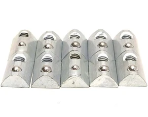 Lotto di 10 dado a T in acciaio inox scorrevole 80/20 3668 M6 x 1,0 con molla a sfera - Foto 1 di 4