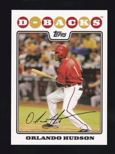 2008 Topps #191 ORLANDO HUDSON Arizona Diamondbacks - Picture 1 of 2