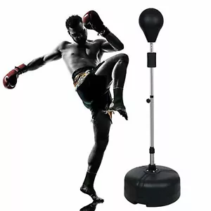 Standboxsack Erwachsene Punchingball Höhenverstellbar 120-160cm Boxball schwarz - Bild 1 von 11