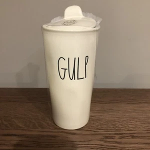 New Sealed - Rae Dunn "GULP" Travel Coffee Tumbler - Picture 1 of 4