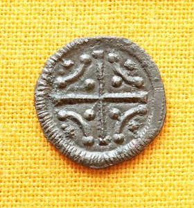 Medieval Hungarian Kingdom Coin - Stephanus II. Rex Silver Denar, 12. Century - Picture 1 of 2