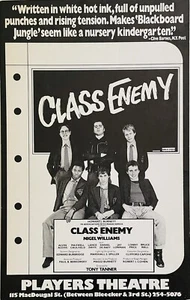 Class Enemy - Off Broadway Window Card 1979 - Maxwell Caulfield, Lonnie Price - Picture 1 of 1