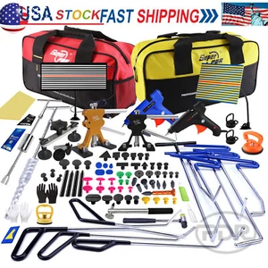112PCS Dent Paintless Car Repair Puller Kit Remover Lifter Dint Hail Damage Tool - Picture 1 of 30