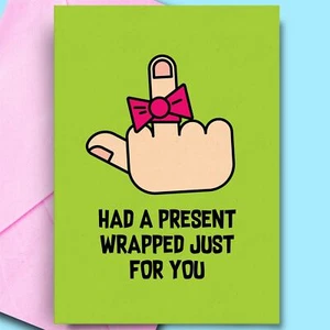 Funny Greeting Cards For Brother Wife Friend Bestfriend Cheeky Rude Comedy - Picture 1 of 3