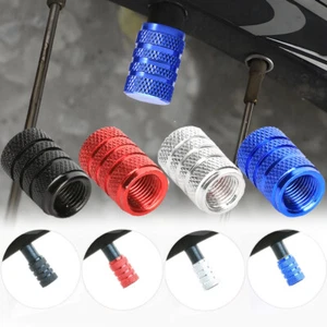 4pcs Metal SUV Car Wheel Tyre Valve Stems Air Dust Cover Screw Cap Accessories - Picture 1 of 18