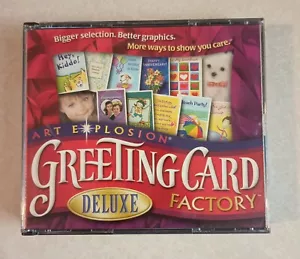 Art Explosion Greeting Card Factory Deluxe CD-Rom - 3 disc - Win95/98/NT/2000/ME - Picture 1 of 10
