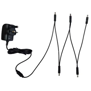 9V EFFECTS PEDAL POWER SUPPLY ADAPTER 5 WAY DAISY CHAIN LEAD VISUAL SOUND 1 SPOT - Picture 1 of 3