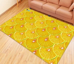 3D Lemon Slices ZHUA660 Game Non Slip Rug Mat Photo Carpet Amy - Picture 1 of 5