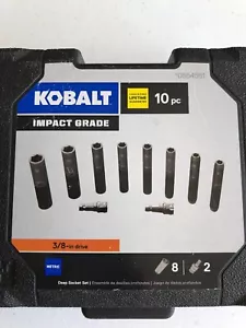 Metric 10-Piece 3/8-in Drive 6-point Deep Impact Socket Set With Case - Picture 1 of 3