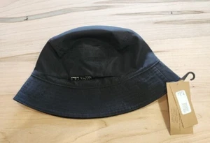Steve Madden Womens Black Satin Lined Bucket Hat One Size NWT - Picture 1 of 4