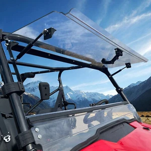 For Honda Pioneer 1000 / 1000-5 Scratch Resistant Flip Windshield 2016-2025 - Picture 1 of 22