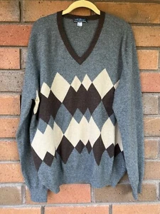 Vintage McGeorge Kaschmir Pullover Argyle Ballantyne Scotland | Herren Größe XXL - Bild 1 von 13