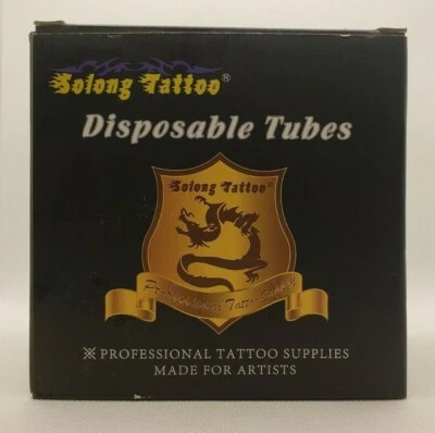 20 СОЛОНГ ТАТУ - КРАСНЫЙ ОДНОРАЗОВЫЙ СТЕРИЛИЗОВАННЫЕ ТРУБКИ - 11D 1 «25 ММ (G503B) - Изображение 1 из 4